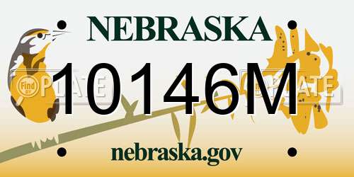 10146M Nebraska License Plate