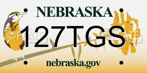 127TGS Nebraska License Plate