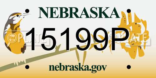 15199P Nebraska License Plate