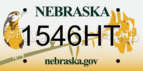1546HT Nebraska License Plate