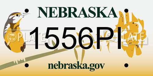 1556PI Nebraska License Plate