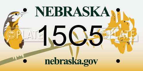 15C5 Nebraska License Plate