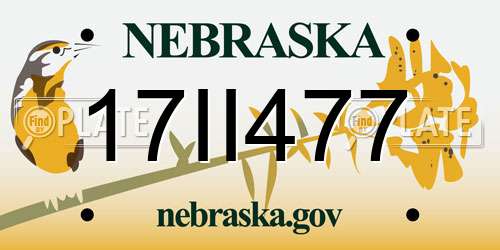 17II477 Nebraska License Plate