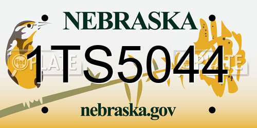 1TS5044 Nebraska License Plate