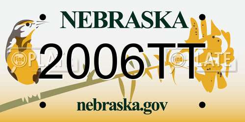 2006TT Nebraska License Plate