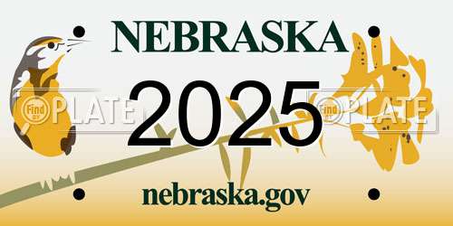 2025 Nebraska License Plate