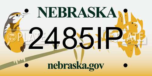 2485IP Nebraska License Plate