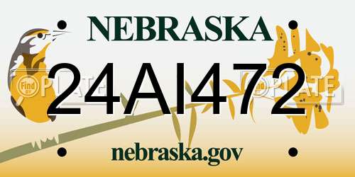 24AI472 Nebraska License Plate