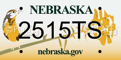 2515TS Nebraska License Plate