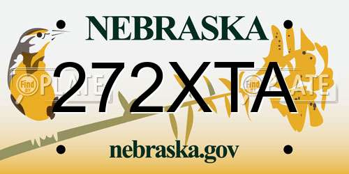 272XTA Nebraska License Plate