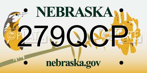 279QCP Nebraska License Plate
