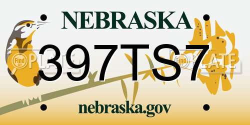 397TS7 Nebraska License Plate