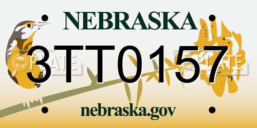 3TT0157 Nebraska License Plate