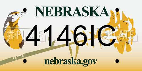 4146IC Nebraska License Plate