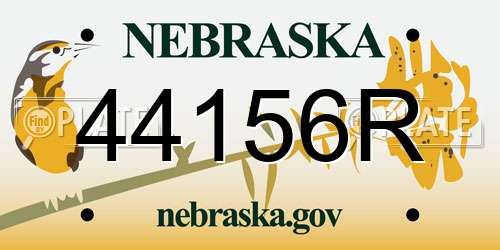 44156R Nebraska License Plate