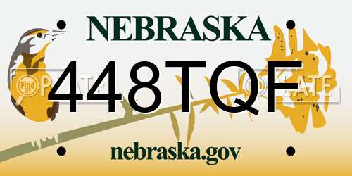 448TQF Nebraska License Plate