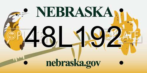 48L192 Nebraska License Plate