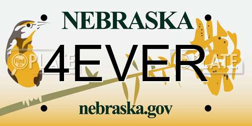 4EVER Nebraska License Plate