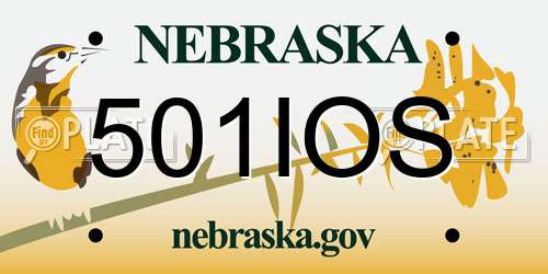 501IOS Nebraska License Plate