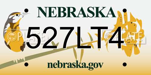 527LT4 Nebraska License Plate