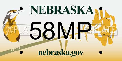 58MP Nebraska License Plate