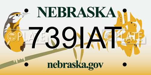 739IAT Nebraska License Plate
