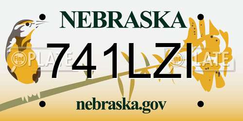741LZI Nebraska License Plate