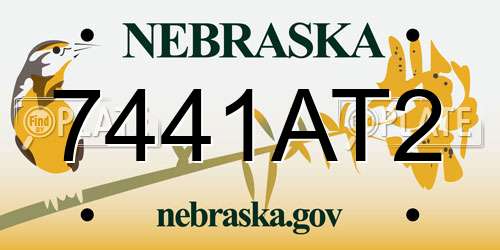 7441AT2 Nebraska License Plate