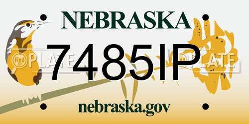7485IP Nebraska License Plate