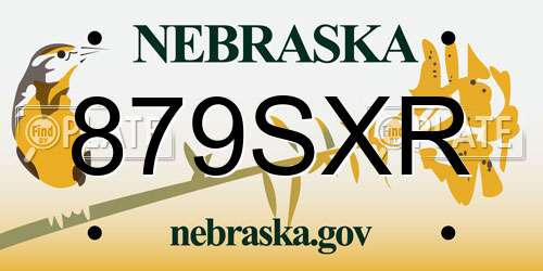 879SXR Nebraska License Plate