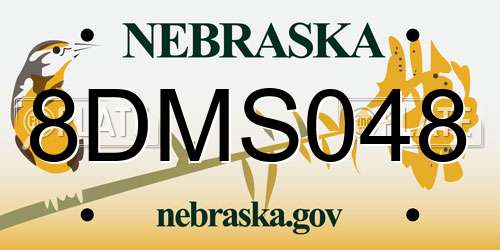 8DMS048 Nebraska License Plate