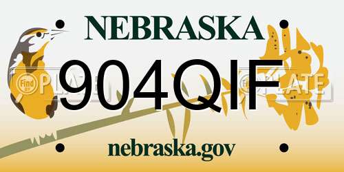 904QIF Nebraska License Plate