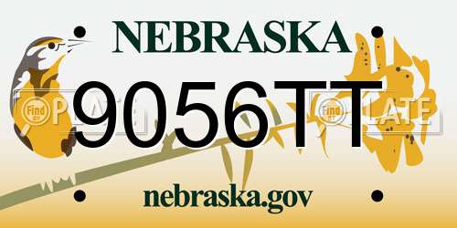 9056TT Nebraska License Plate