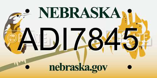ADI7845 Nebraska License Plate