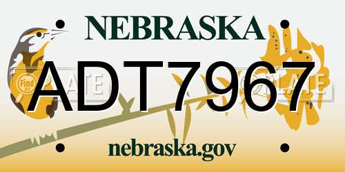 ADT7967 Nebraska License Plate