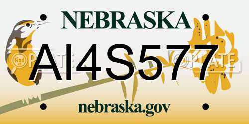 AI4S577 Nebraska License Plate