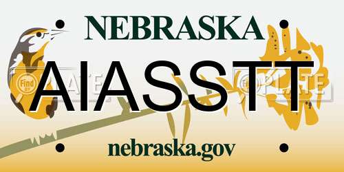 AIASSTT Nebraska License Plate
