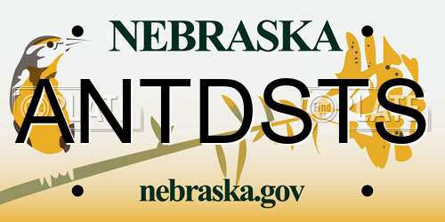 ANTDSTS Nebraska License Plate