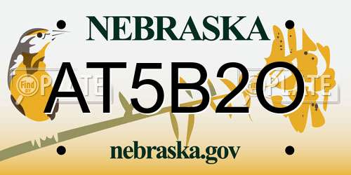 AT5B2O Nebraska License Plate