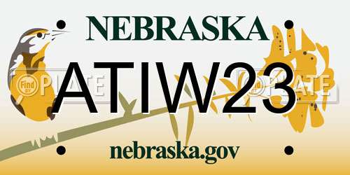ATIW23 Nebraska License Plate