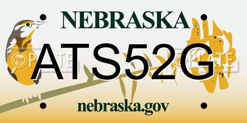 ATS52G Nebraska License Plate
