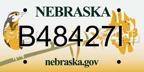 B48427I Nebraska License Plate