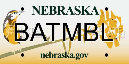 BATMBL Nebraska License Plate