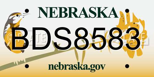 BDS8583 Nebraska License Plate