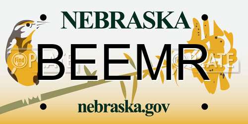 BEEMR Nebraska License Plate