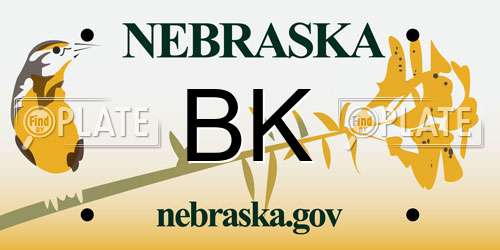 BK Nebraska License Plate