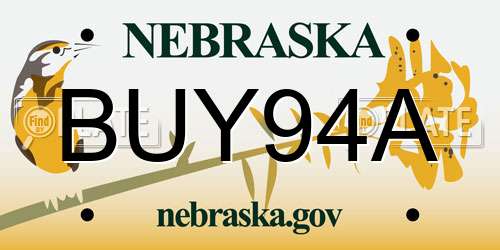 BUY94A Nebraska License Plate