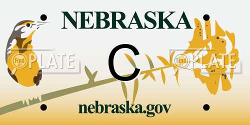 C Nebraska License Plate