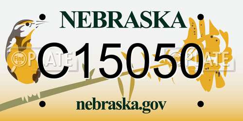 C15050 Nebraska License Plate