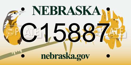 C15887 Nebraska License Plate